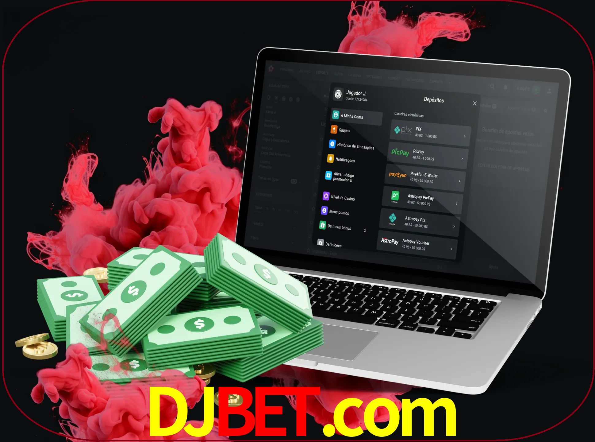 Para efetuar um depósito na sua conta djbet, basta escolher o método de depósito e especificar o montante.